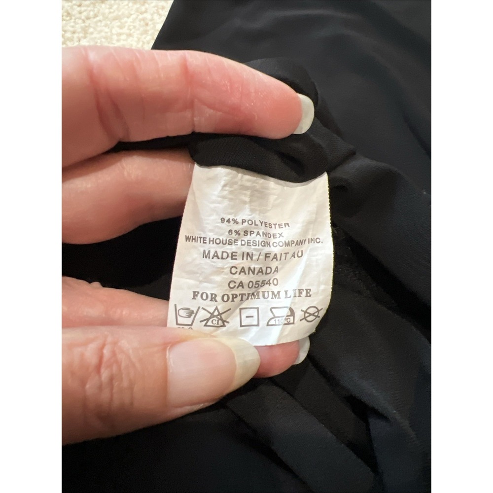 Sympli Black Cropped Pull On Pants Women's Size 10 Lagenlook Minimalist Artsy - Picture 6 of 8